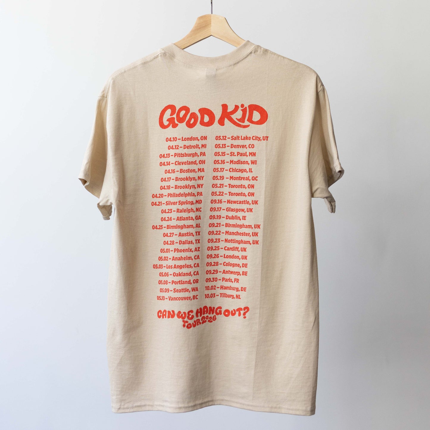 Can We Hang Out Tour Tee