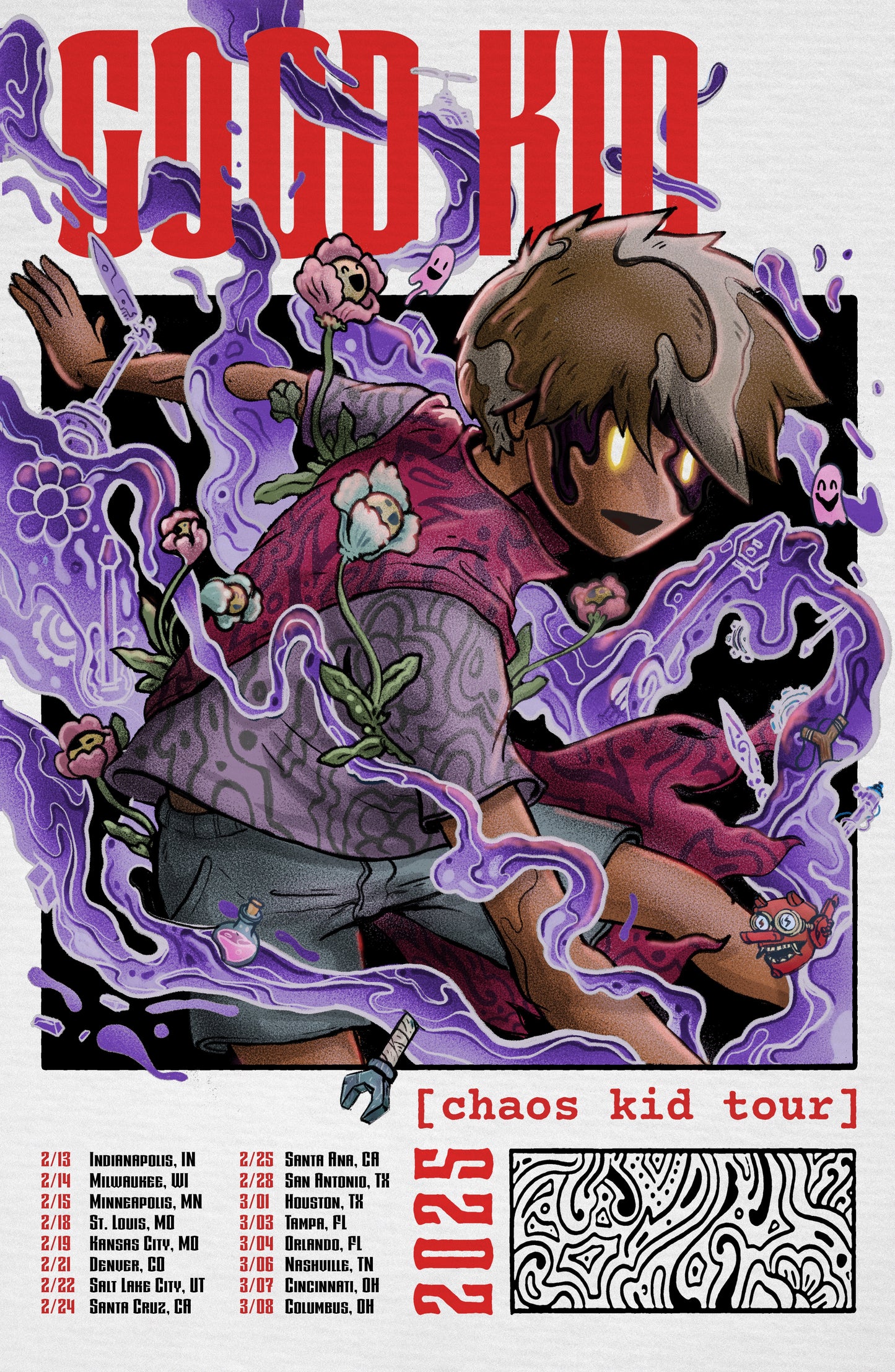 Chaos Kid Tour Poster - LAST ONES!